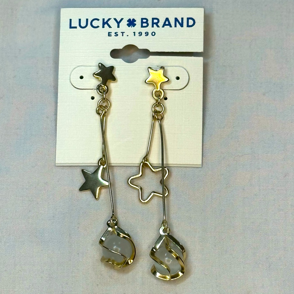 New Lucky Brand Star Earrings